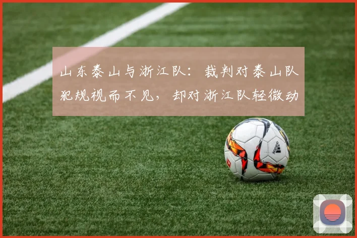山东泰山与浙江队：裁判对泰山队犯规视而不见，却对浙江队轻微动作吹罚严格，崔康熙怒斥裁判